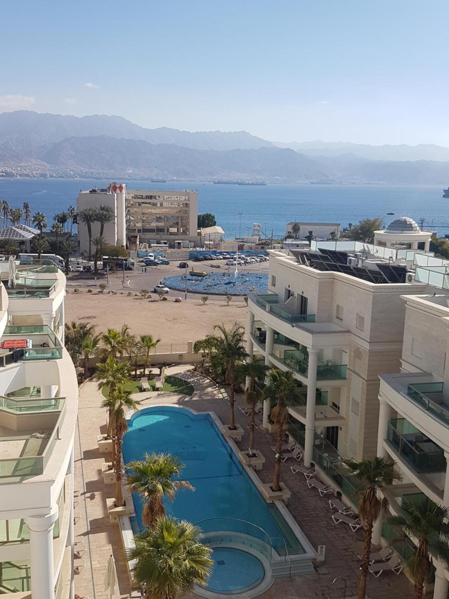 Appartamento Palmore Top Luxury Penthause With Juccuzi First Line Of The Seaside Eilat Esterno foto